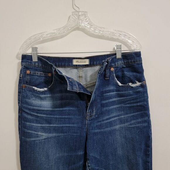 MADEWELL The High-Rise Slim Boyjean Medium Wash Size 29 - Picture 8 of 16